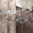 thumbnail image 5 of BalsaCircle 12 Clear Mini Chair 4" Party Favor Candy Gift Holders, 5 of 7