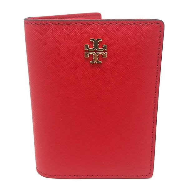 Tory Burch Tory Burch Women's Emerson Saffiano Leather Foldable Card