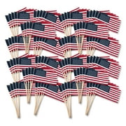 USA Stick Flag  4" x 6" No Tip - 100PK