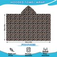 thumbnail image 2 of Colorful Skull Pattern Hooded Bath Towel，60"x35" for Ages 3 To 12 Kids, Quick Dry Lightweight Soft Microfiber Hood Beach Towel Cover Up for Kids, 2 of 7