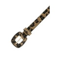 thumbnail image 2 of INSPIRE CHIC Women Leopard Printed Retro Belts, 0.7" Width Faux Leather Fur Waistband for Jeans Pants Dresses 44.9x0.7"(LxW) Black Brown, 2 of 6
