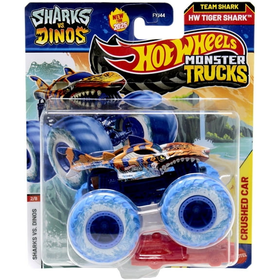Hot Wheels Sharks vs. Dinos HW Tiger Shark Diecast Car