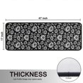 thumbnail image 5 of Kitchen Rugs Sets Of 2,Black Daisy Flower White Blooms Pattern Anti Fatigue Kitchen Mat Rugs Non Slip Washable,Decorative Kitchen Floor Mats for Kitchen,Sink,Laundry,17"x47"+17"x47", 5 of 5