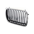 thumbnail image 2 of Tomoka Replacement Parts Front Right Passenger Side Upper Grille Grill Assembly With Chrome Shell Frame With Black Insert Bar Compatible With BMW 1997-1999 3 Series E-36 318 323 328 M3, 2 of 3