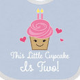thumbnail image 4 of Inktastic 2nd Birthday Cupcake Girls Cute Girls Baby Bib, 4 of 4