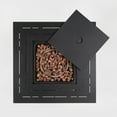 thumbnail image 6 of AJ Enjoy 28'' Propane Fire Pit Table, 50,000 BTU Fire Table with Brown Wicker, Laval Rocks, Inclined Leg Design., 6 of 11