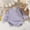 Purple, variant on Tranfacy Middle Big Kids Boys Girls Fall Blouse and Shirt Pullover Casual Solid Long Sleeve Round‑Neck Layering Daily Outfit Tops for 0‑13 Years Old
