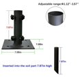 thumbnail image 3 of Multifunctional Metal Umbrella Stand for Patio/Garden/Deck Porch Heavy Duty Portable Base Stand, 3 of 5