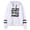White, variant on Ground bound young Flower Double pole no pocket unisex style, try casual long sleeved hooded sweatshirt