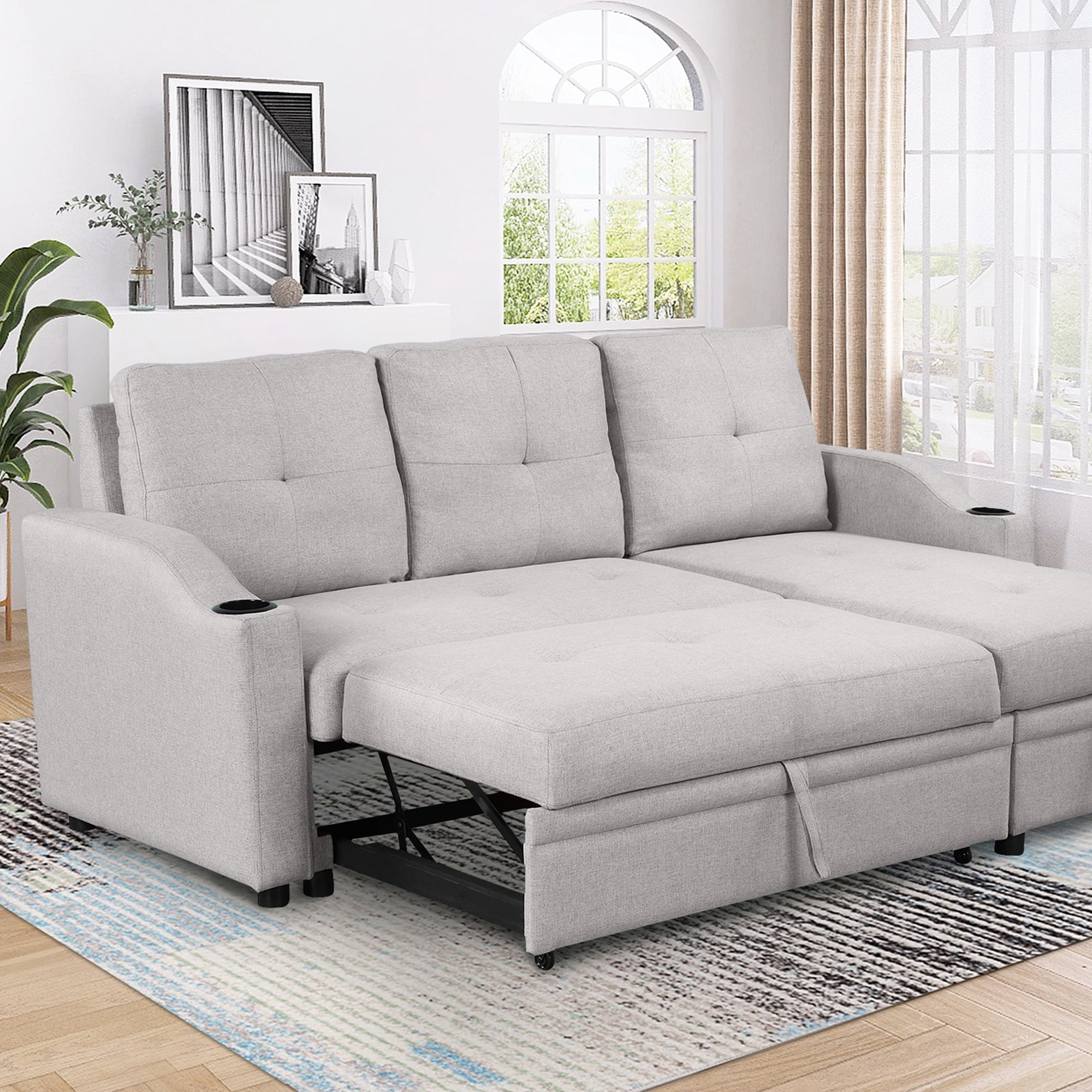 Small Chaise Sofa Bed With Storage | Cabinets Matttroy