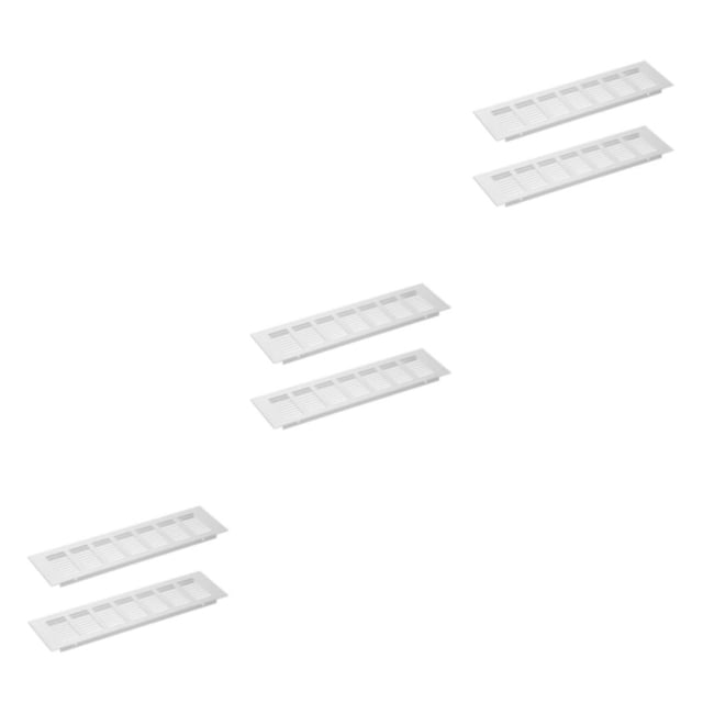 Guardoinrt Silver Ventilation Vents For Efficient Air Flow And Refreshing Environment Air Stream Control Perforated Metal Sheet 80mm wide 300mm long 3Set