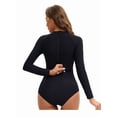 thumbnail image 3 of Top-kevin Women's Long Sleeve One Piece Swimsuits Rash Guard Modest Full Coverage Bathing Suit, 3 of 13