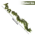 thumbnail image 2 of Christmas Cedar Garland, Lifelike Cedar Pine Garland Decoration, Christmas Greenery Garland, Realistic Cedar Cypress Leaves for Holiday Mantel Fireplace Table Centerpiece, 1 Pcs, 6 Ft, 2 of 5
