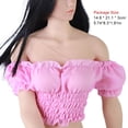 thumbnail image 2 of kurtrusly 1 Ensemble Figurine Articulée 1/6 Chemise Créative Réaliste Exquise Design Unique Accessoire Bricolage Costume Détachable pour Figurine de 12 Pouces Rouge rose, 2 of 5