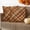Brown, Amber, Tan, variant on Orange Checked Fall Outdoor Waterproof Throw Pillow Covers 16x16 Set of 2, Thanksgiving Buffalo Plaid Decorative Pillowcases Cushion Pillowcase for Couch Sofa Patio Outside Pillow Protector