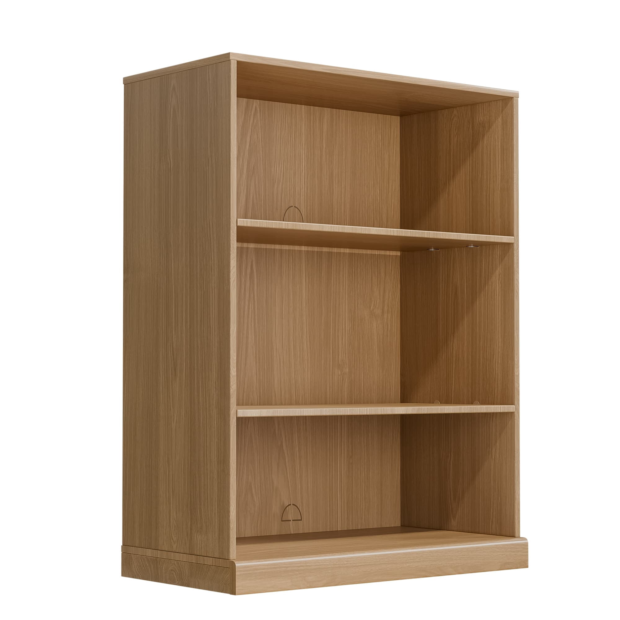 MAYEERTY 41"×31"×16" Natural Wood-Grain Storage Cabinet - Doorless Design, Roomy for Entryway Organizing