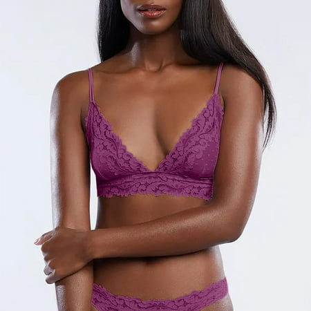 

〖TOTO〗Intimates For Women Sling Plus Size Vest Crop Wireless Bnew Women Lace Bras Top Comfortable Bralette Solid Color Beauty Back Underwear Sexra Lingerie V-Neck Underwear Camisole