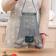 thumbnail image 2 of Bolsa de malla para almacenamiento colgante para el hogar, bolsa de almacenamiento multifuncional para frutas y verduras de cebolla, bolsa de malla portátil para cocina doméstica, 2 of 5