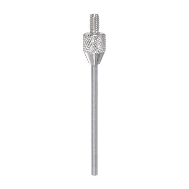 Aguja Punto Contacto Puntos 40mm Longitud 1,5mm Diámetro M2.5 Rosca Acero Plana Cabeza para Profundidad Calibre Cuadrante Indicador