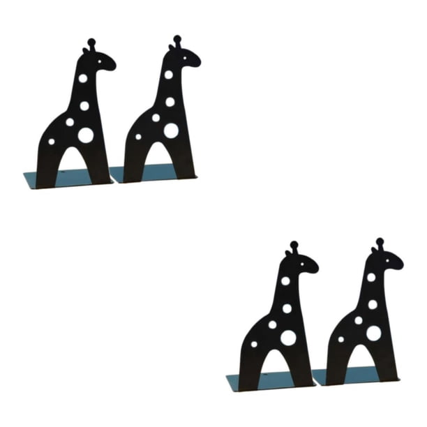 Sujetalibros de metal Injueey 2 piezas para estantes Type1 NO1