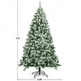 thumbnail image 2 of Costway 6FT Snow Flocked Artificial Christmas Tree Hinged w/928 Tips and Foldable Base, 2 of 10