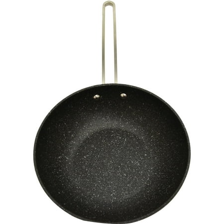 Starfrit 030279-012-0000 The Rock 7.25" Wok Pan, with Stainless Wire Handle