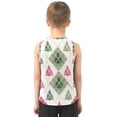 thumbnail image 3 of Christmas Trees Plaids in Red Beige Green Vest Undershirt Tank Top Sleeveless Quick Dry 4T, 3 of 7