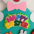 thumbnail image 6 of Easter DIY Felt Rabbit Set, 37inch Hanging Bunny Felt Craft Kits with Chick Hedgehog Butterfly Flowers Cross, Happy Easter Chick Eggs for Wall Hanging, Home Party Decoration Supplies, 6 of 6