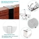 thumbnail image 2 of Perchero para puerta, gancho de puerta de acero inoxidable, colgador de puerta colgante para puerta de cocina de baño de dormitorio (plata, 15 ganchos, 4,5 cm) Xemadio YQ-1949, 2 of 6