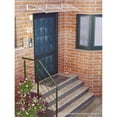 thumbnail image 4 of Advaning 55" x 31" Solid Polycarbonate Door Awning – PN Series, White Panel with Black Brackets, 4 of 5