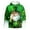 Green-B, variant on Kcolen Mens St Patricks Day Hoodies Funny Santa Shamrock Four Leaf 3D Green Graphic Sweatshirts Long Sleeve Shirt Pullover Irish Clover Hooded