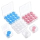 thumbnail image 1 of 21 Pairs Ear Plugs for Sleeping Reusable Moldable Silicone Earplugs Soft Noise Cancelling Earplugs,Blue+White+Pink, 1 of 5