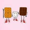 thumbnail image 3 of CafePress - Funny Smores Camping Cartoon T Shirt - Light T-Shirt Kids XS-XL, 3 of 4