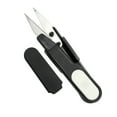 thumbnail image 1 of Fishing Line Scissor Sewing Snips Outdoor Tools Mini Professional Essential Stainless Steel Travel Handcraft Safety Cover Black, 1 of 9