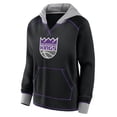 thumbnail image 2 of Women's Logo Athletic Black Sacramento Kings Boom Pullover Hoodie, 2 of 3