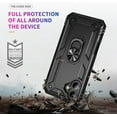 thumbnail image 5 of Entronix Heavy Duty Rugged Case for iPhone 16 Plus, Shockproof Kickstand Rotating Ring, Black, 5 of 6