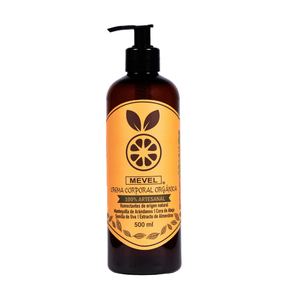Crema Corporal Orgánica Mevel 500ml