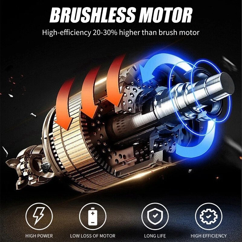 125mm Brushless Cordless Electric Angle Grinder Woodworking Polisher For Makita