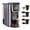 Black&sliver, variant on SIFENE 3-in-1 Single Serve Coffee Maker, Compatible with K Cup Capsules & Grounds, Tea Maker, 6-10 Oz Brew Sizes, 50 Oz Removable Reservoir, Fast Brew, Compact Design, 120V 1150W, Black