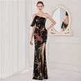 thumbnail image 2 of Vestido de lentejuelas con volantes, vestido de fiesta de hadas, vestido de noche, vestido largo sexy, vestido de novia, 2 of 5