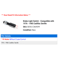 thumbnail image 2 of Brake Light Switch - Compatible with 1976 - 1985 Cadillac Seville 1977 1978 1979 1980 1981 1982 1983 1984, 2 of 2