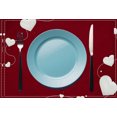 thumbnail image 5 of Boho Placemats Valentine'S Day Meal Mat Restaurant Table Mat Linen Printed Insulation Mat Western Mat Candlelight Dinner Decoration 18X12In Non Slip Placemats Square Placemats, 5 of 6