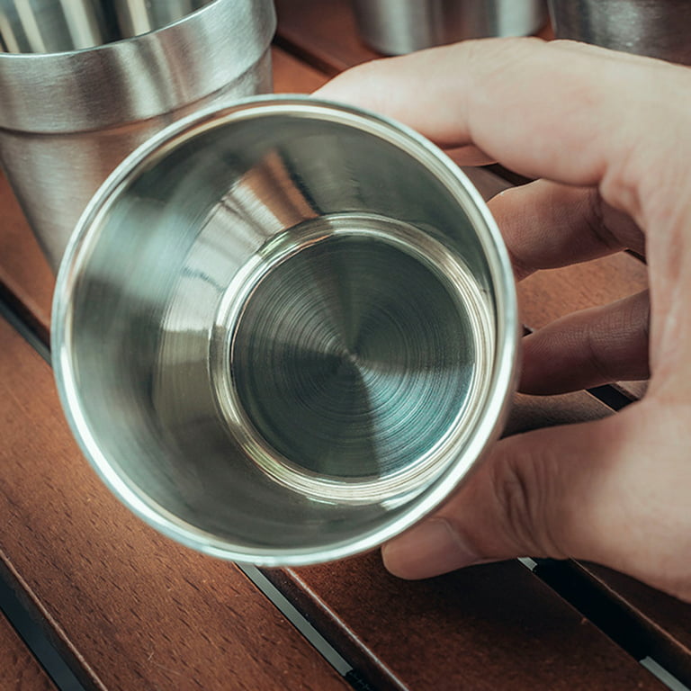 Stainless Steel Coffee Mugs 350ML Tea Cups Big Travel Mugs Camping Mug –  offthehookcats