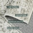 thumbnail image 4 of Boho Vintage Round Rug ft- Faux Wool Dreely Washable Area Rug Small Distressed Throw Rugs Floor Carpet for Door Mat Entryway Bedrooms Laundry (Round - ; Diameter Border ), 4 of 6