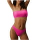 thumbnail image 1 of Conjunto de Color de Agua Traje de Baño de Sujetador Dividido de Raya Sólida de las Mujeres, Traje de Baño de Dos Piezas para las Vacaciones de Verano Y Primavera, 1 of 5