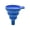 Blue, variant on Foldable and Heat-Resistant Silicone Funnel for Kitchen and Car Use