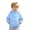 Sky Blue, variant on Boys Girls Waterproof Rain Jacket Lightweight soft Kids Windbreaker Hooded Coat Size 9-10 Years