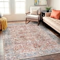 thumbnail image 6 of World Rug Gallery Vintage Distressed Machine Washable Area Rug- RED 7'7"X9'6", 6 of 8