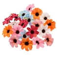 thumbnail image 2 of Cabeza de Margarita de Seda Artificial de 20 Piezas de Colores Mezcdos para Decoración de Bodas Macarena Margarita flores cabeza, 2 of 5