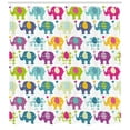 thumbnail image 3 of Ambesonne Animal Cartoon Shower Curtain, Plaid Tartan Polka, 69"Wx70"L, Multicolor, 3 of 3